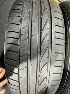 2x 245/45/17 Bridgestone run flat tires with 95% treads available for sale