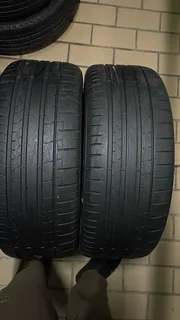 TWO 245/45/19 Pirelli normal tyres with good treads available for sale