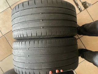 TWO clean 265/35/19 Continental tyres with 80% treads available for sale