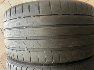 TWO clean 265/35/19 Continental tyres with 80% treads available for sale