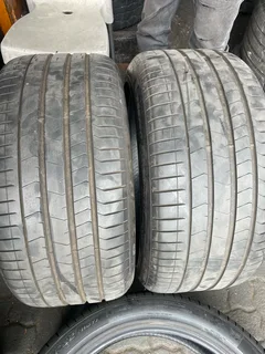 TWO 295/40/20 Pirelli normal tyres with 85% treads available for sale