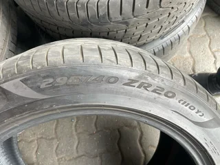 TWO 295/40/20 Pirelli normal tyres with 85% treads available for sale