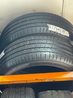 TWO 245/40/19 Pirelli run flat tyres with 90% treads available for sale