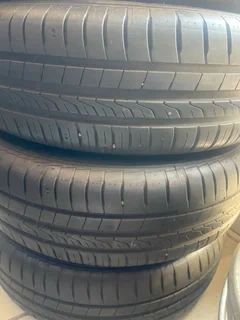 A clean set of 14inch polo steel rims covers and 175/65/14 Hankook tyres with 95% treads available