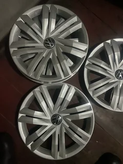 A good set of 14inch polo wheel covers available for sale