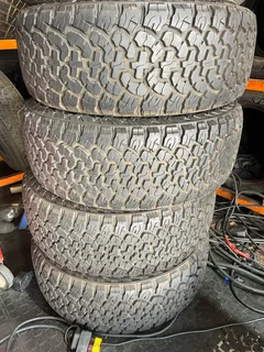 A clean set of 265/60/18 tyres with 98% treads available for sale