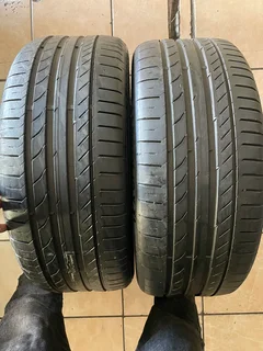 2x 225/40/19 Continental run flat tires with good treads available