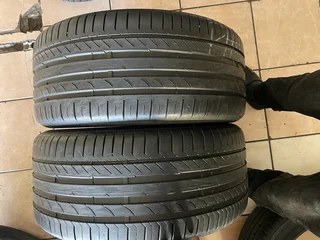 2x 245/40/18 Continental run flat tires with 98% treads available for sale