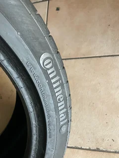 2x 245/40/18 Continental run flat tires with 98% treads available for sale