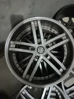 A clean set of 19inch Rims pcd 5/120 to fit Amarok Bmw Range Rover sport Vw combi T5 and T6