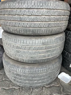 3x 255 50 19 Continental run flat tires with good treads available for sale
