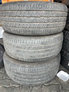 3x 255 50 19 Continental run flat tires with good treads available for sale