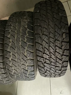 3x 265 70 16 Dunlop Grandtrek tyres with great treads available for sale