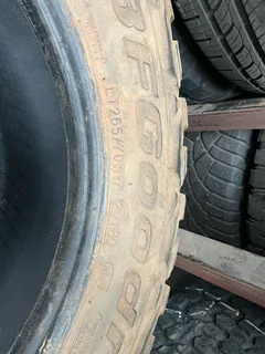 1x 265/70/17 Bf Goodrich mud terrain tyre with good treads available for sale