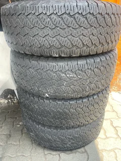 A clean set of 265/70/16 General grabber tyres with great treads available for sale