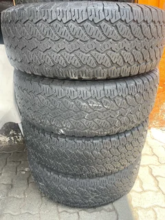 A clean set of 265/70/16 General grabber tyres with great treads available for sale