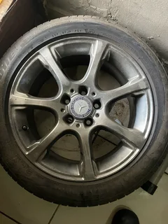 1x 17nch Mercedes rim and tyre suitable for a spare available
