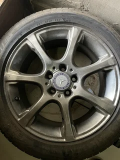 1x 17nch Mercedes rim and tyre suitable for a spare available