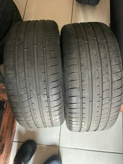 2x235 40 18 Goodyear normal tires with 99% treads available for sale