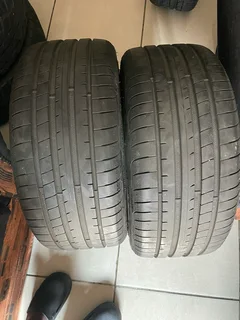 2x235 40 18 Goodyear normal tires with 99% treads available for sale