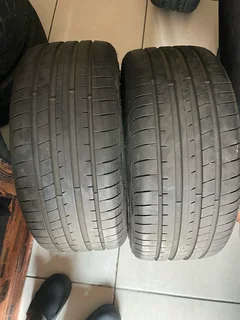2x235 40 18 Goodyear normal tires with 99% treads available for sale
