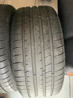 2x235 40 18 Goodyear normal tires with 99% treads available for sale