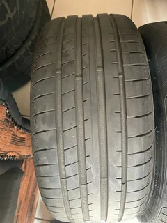 2x235 40 18 Goodyear normal tires with 99% treads available for sale