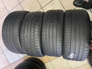 A clean set of 235/35/19 Continental tyres with great treads available for sale