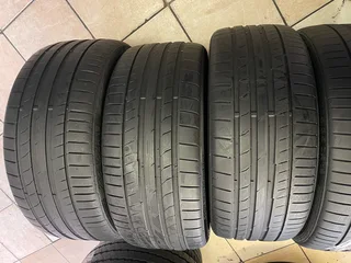 A clean set of 235/35/19 Continental tyres with great treads available for sale