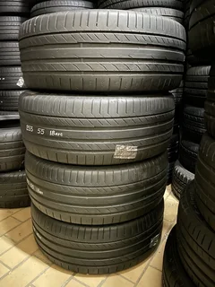 A good set of 255/55/18 Continental run flat tires with good treads available for sale