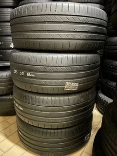 A good set of 255/55/18 Continental run flat tires with good treads available for sale