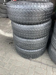 A clean set of 265/70/16 General grabber tyres with good treads available for sale