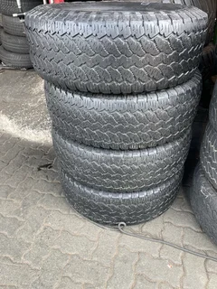 A clean set of 265/70/16 General grabber tyres with good treads available for sale
