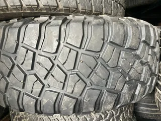 2x 35x12.50R27 Bf Goodrich mud terrain tyres with 85% treads available for sale