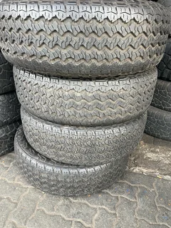 A clean set of 255/65/18 Goodyear wrangler tyres with 95% treads available for sale