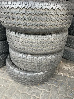 A clean set of 255/65/18 Goodyear wrangler tyres with 95% treads available for sale