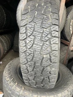 A clean set of 265/70/17 Hankook dynapro ATM tyres with great treads available for sale