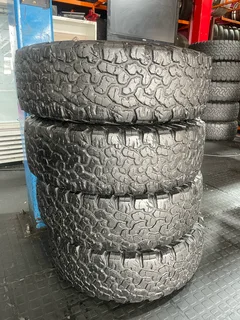 A good set of 215/75/15 bf Goodrich ko2 tyres with good treads available