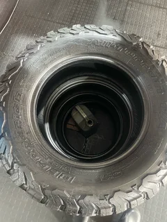 A good set of 215/75/15 bf Goodrich ko2 tyres with good treads available