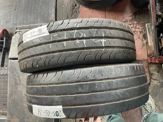 2x 205 65 16 Commercial tyres with good treads available for sale