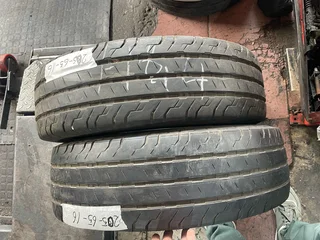 2x 205 65 16 Commercial tyres with good treads available for sale