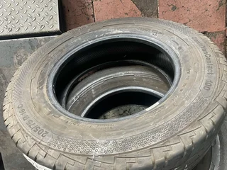 2x 205 65 16 Commercial tyres with good treads available for sale