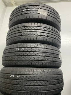 A clean set of 215/65/16 tyres with good treads available for sale