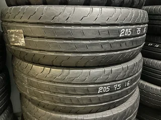 2x 205/75/16 commercial tyres available for sale