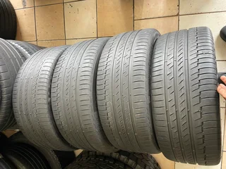A good set of 245/45/19 Continental tyres with good treads available for sale