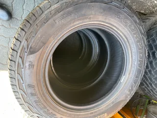 A clean set of 265/65/17 Pirelli scorpion ATR tyres with 90% treads available for sale