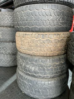 A good set of 265/50/20 tyres with good treads available for sale