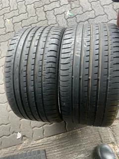 2x 275/25/20 Accelera tyres with 98% treads available for sale