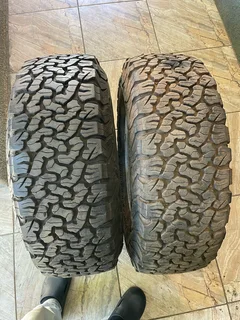 2x 265/75/16 Bf Goodrich ko2 tyres with 98% treads available for sale