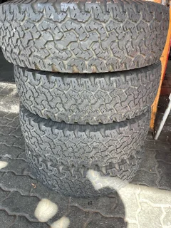 A clean set of 215/75/15 Bf Goodrich tyres with great treads available for sale